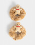 Skunzies Navidad Set De Scrunchies Navideñas - Marron Beige