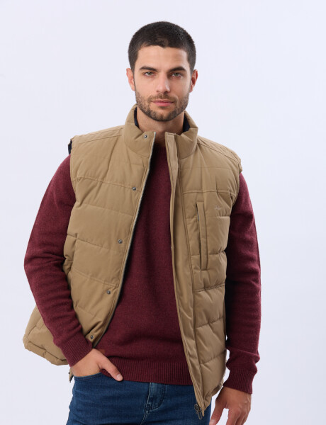 CHALECO REVERSIBLE ACOLCHADO Beige