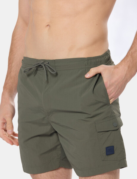 SHORT DE BAÑO CARGO Verde
