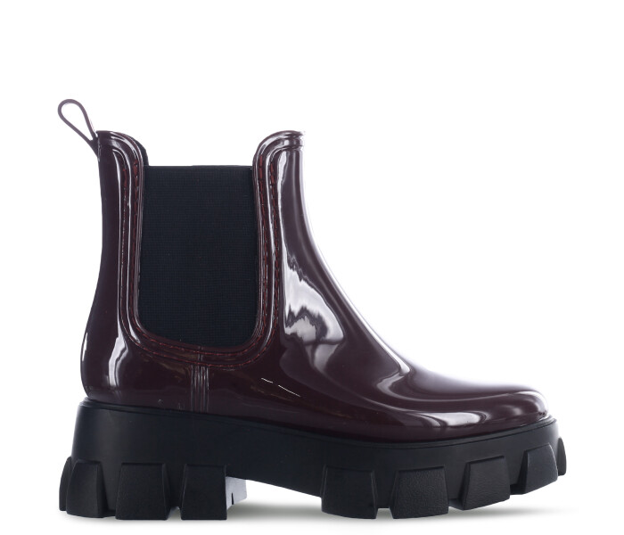 Bota ANEU de lluvia con elastico lateral Wine