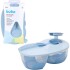 Tupper con divisiones y cuchara BUBA celeste