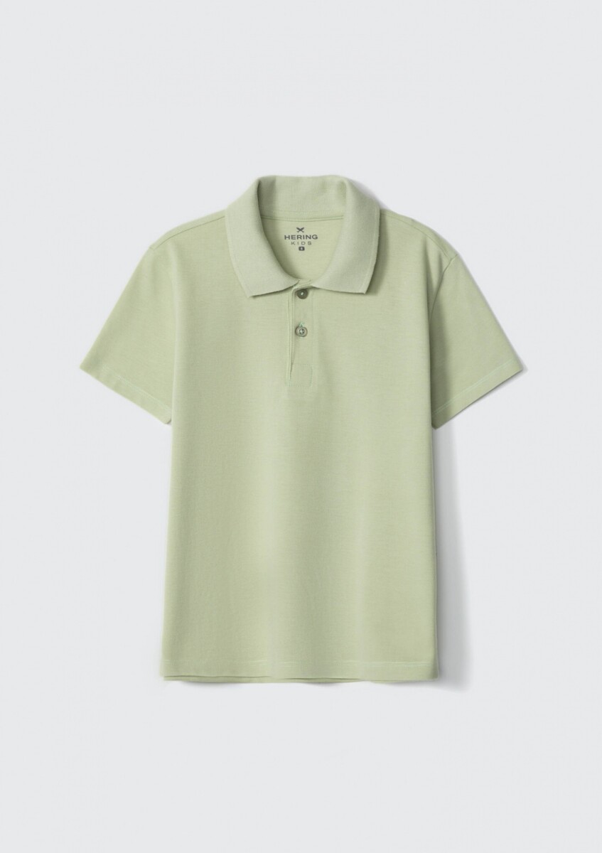 POLO INFANTIL EN TELA PIQUÉ - VERDE 