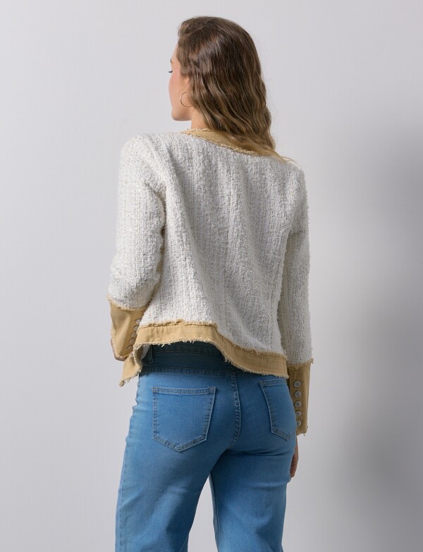 Chaqueta Tweed & Denim CRUDO/MULTI