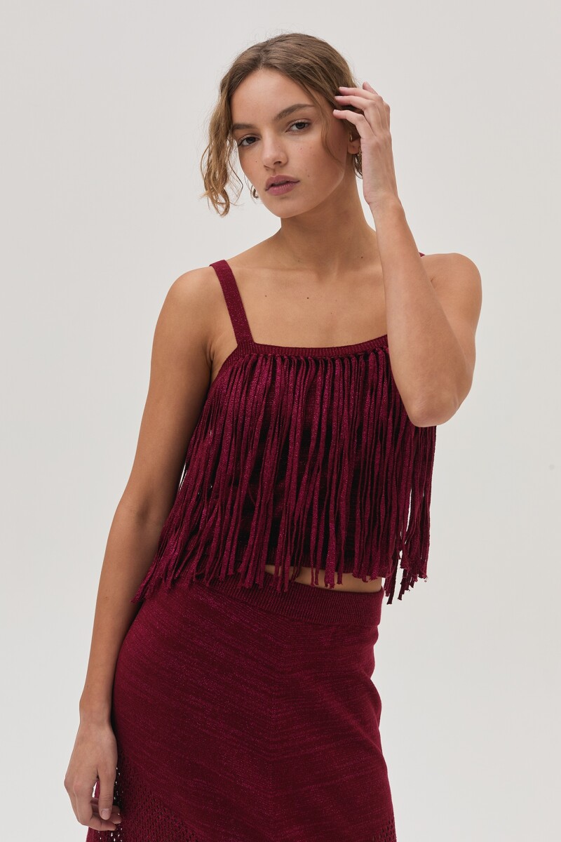 Falda Cairo Bordo