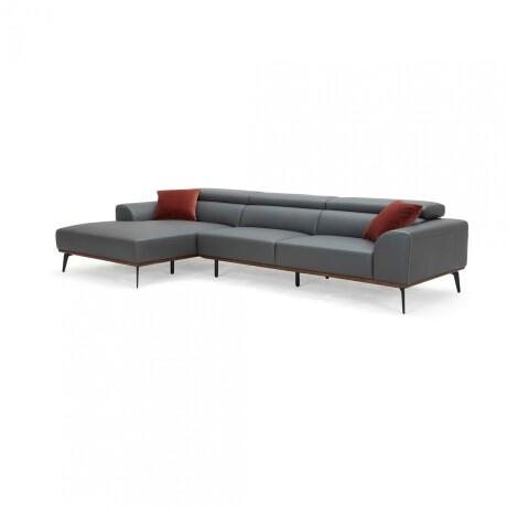 Sofá con chaise DUNA TELA Gris - 3C CHAISE DERECHO