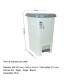 Tarro de residuos 40L con pedal BLANCO