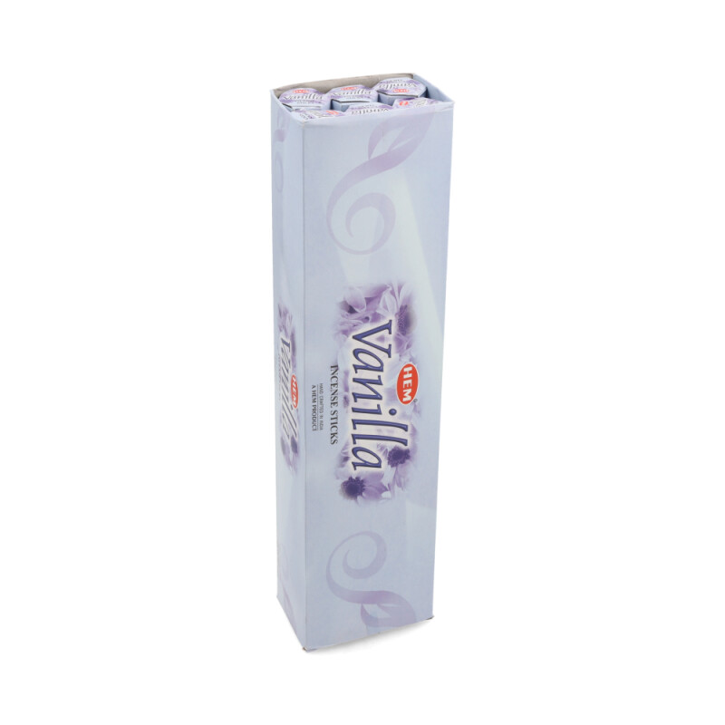 INCIENSO HEM HEXAGONAL LARGA CAJA X6 Vainilla
