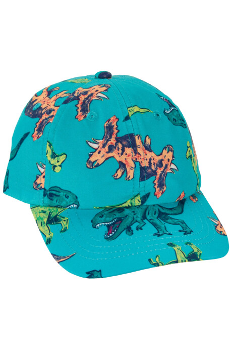 Gorra con visera, protección UPF 50+, diseño dinosaurios. Talles 4-14 Sin color