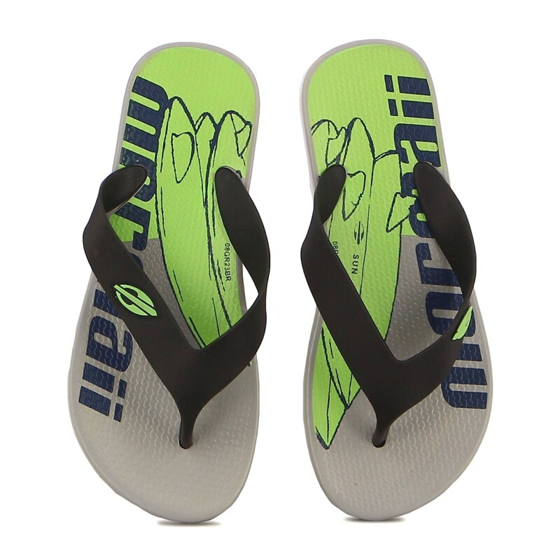 Chanclas Mormaii Ojota De Dedo Ii Thong Kids Gris-negro