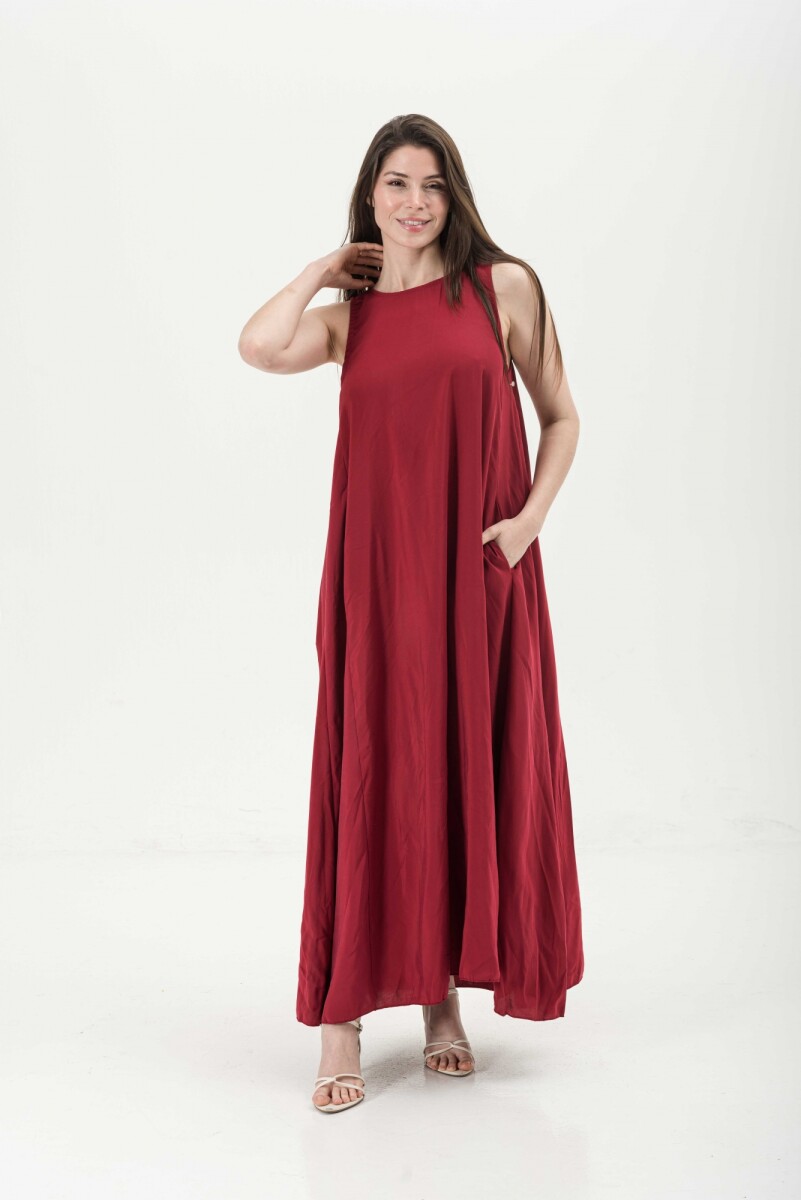 VESTIDO LIZE - BORDÓ 