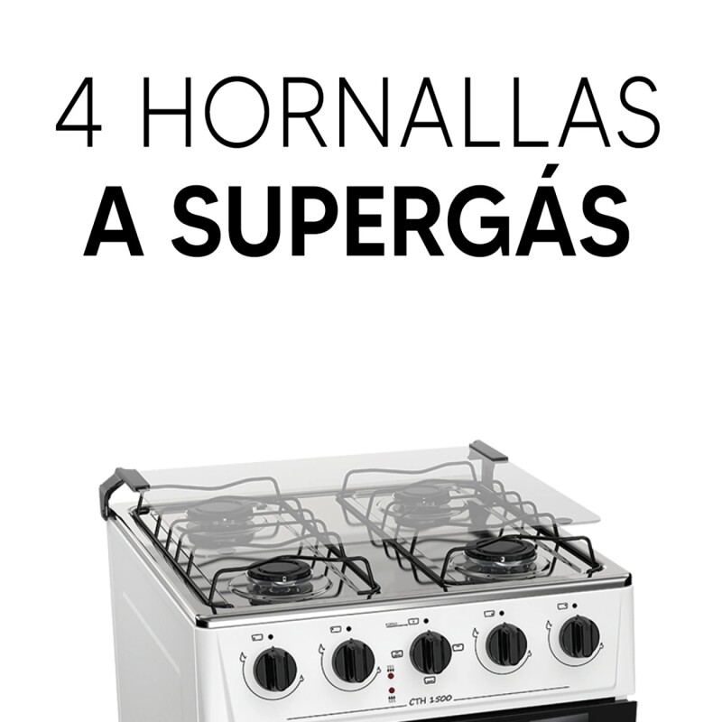 Cocina Combinada Thompson James 1500 Blanca Cocina Combinada Thompson James 1500 Blanca
