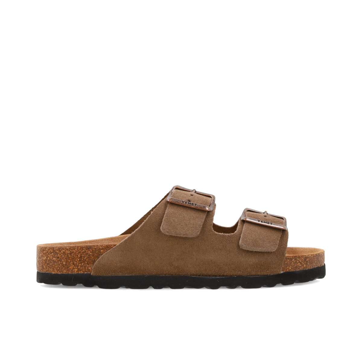 SANDALIAS VENET - CUERO BRUNN - VISON 