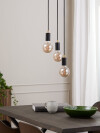 Lámpara MAGNAR 3 en 1 Ø22xA220cm negro Lámpara MAGNAR 3 en 1 Ø22xA220cm negro