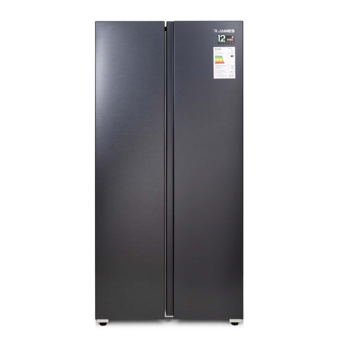 HELADERA JAMES - 442-LITROS GRIS RJ 35M SBSI DARK INOX 