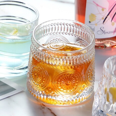 Juego De 6 Vasos Whisky Vidrio Labrado Sun 170ml Juego De 6 Vasos Whisky Vidrio Labrado Sun 170ml