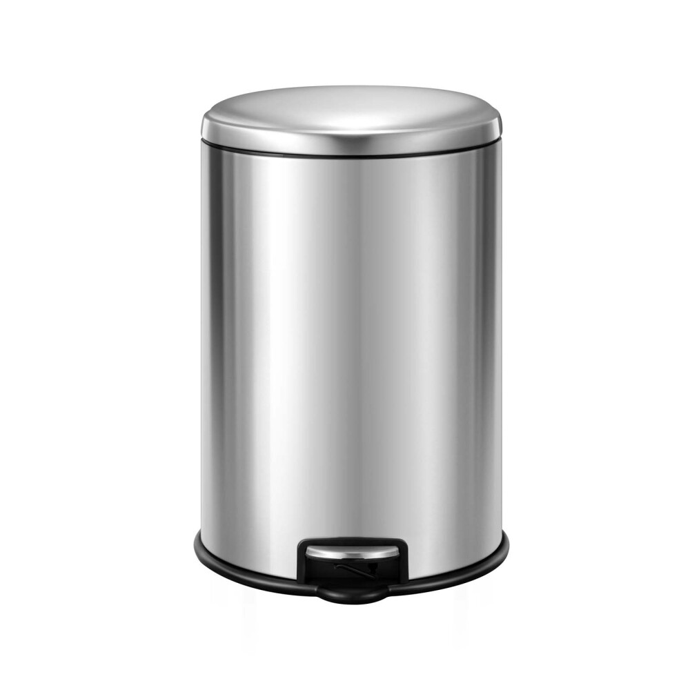 PAPELERA ACERO-INOXIDABLE GRIS EK9118MT