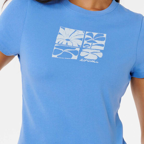 Remera Rip Curl Oceanic Fitted Tee Azul