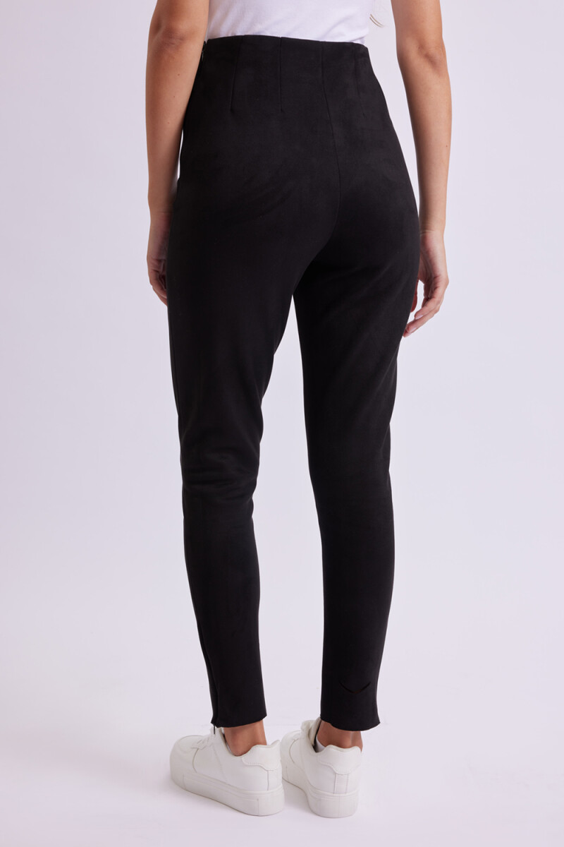 Calza de gamuza Negro