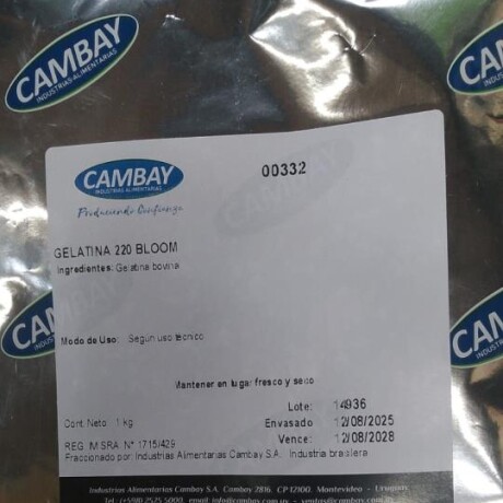 NAT-GELATINA SIN SABOR CAMBAY X 1K NAT-GELATINA SIN SABOR CAMBAY X 1K