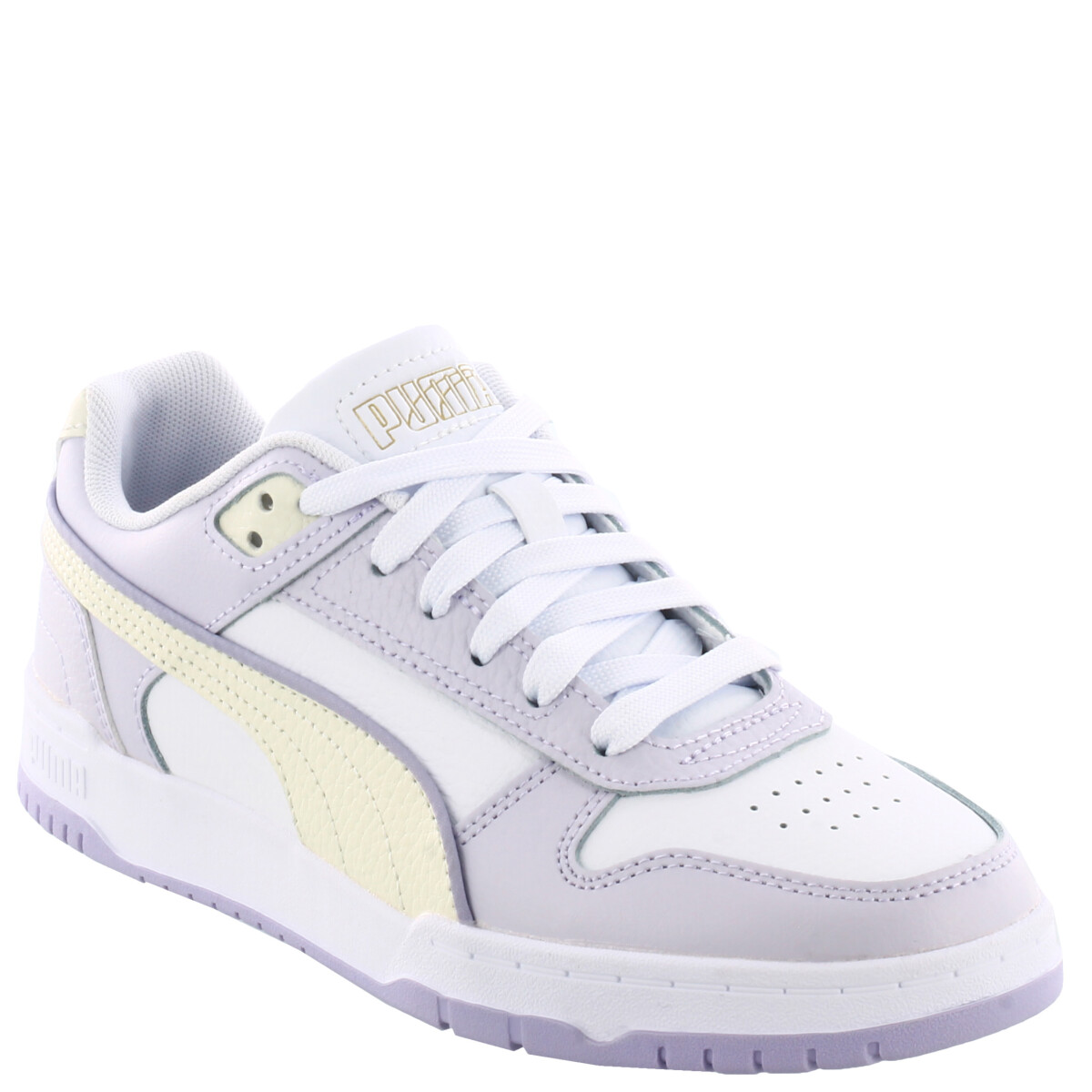 Championes de Mujer Puma RBD Game Low - Blanco - Violeta Lavanda - Beige 