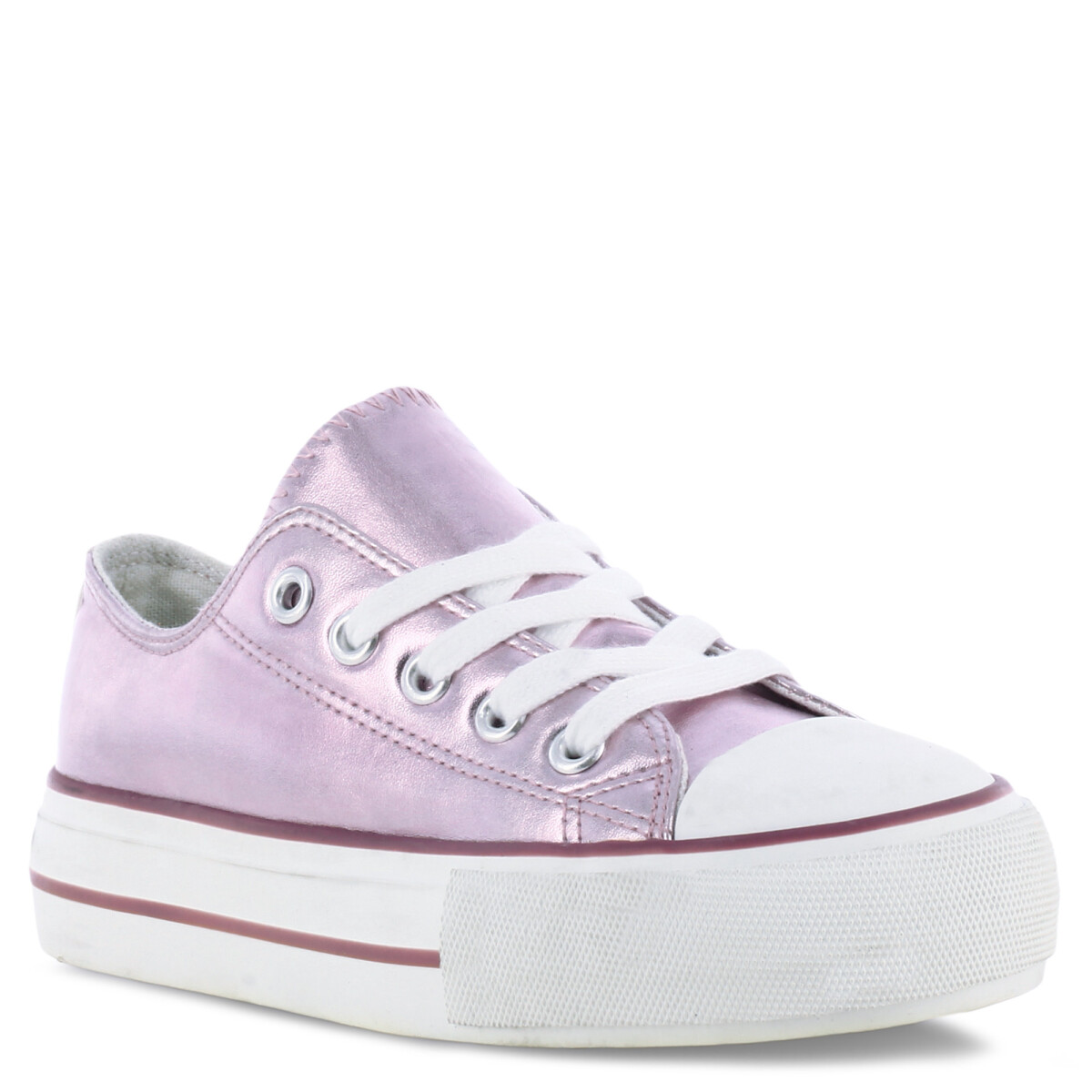 Deportivo acordonado con plataforma TALI MINI MissCarol - Metalic Pink 