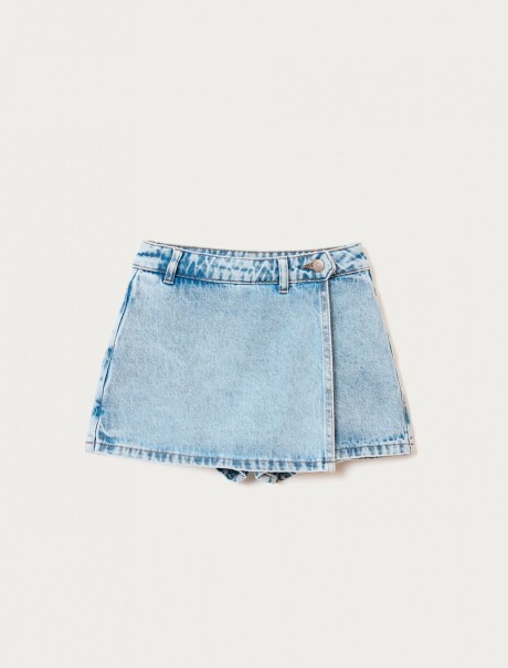 SHORTS POLLERA INFANTIL GRIS