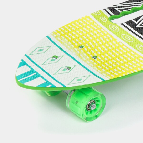 Skate Longboard Patineta Ruedas Siliciona Trucks Aluminio Color Variante Verde