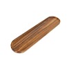 BANDEJA OVAL MARRON COMB 60X15X2CM Unica
