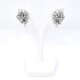 Caravanas En Oro 18K Blanco, Brillantes Y Madre Perla Caravanas En Oro 18K Blanco, Brillantes Y Madre Perla