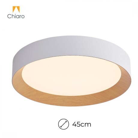 Luminaria led Diseño circular con Símil madera 40W Dimerizable, 45cm Luminaria led Diseño circular con Símil madera 40W Dimerizable, 45cm