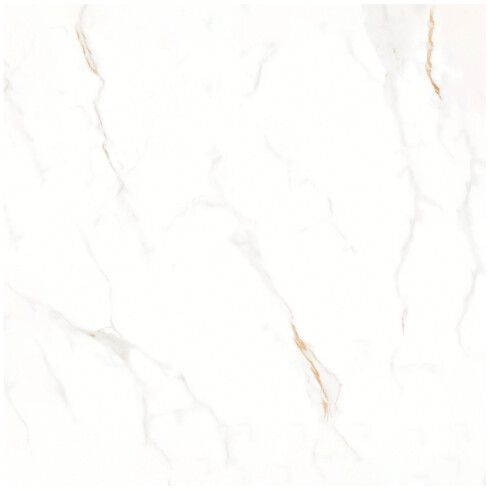 Ceramica Marmolado Veta Dorada Brillo 60X60Cm Piso GAMAS DE BLANCO
