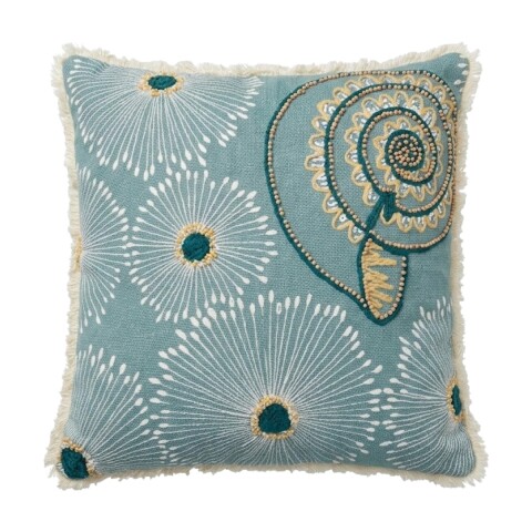 COJIN CUAD VERDE ESTAMP 45X45CM Unica