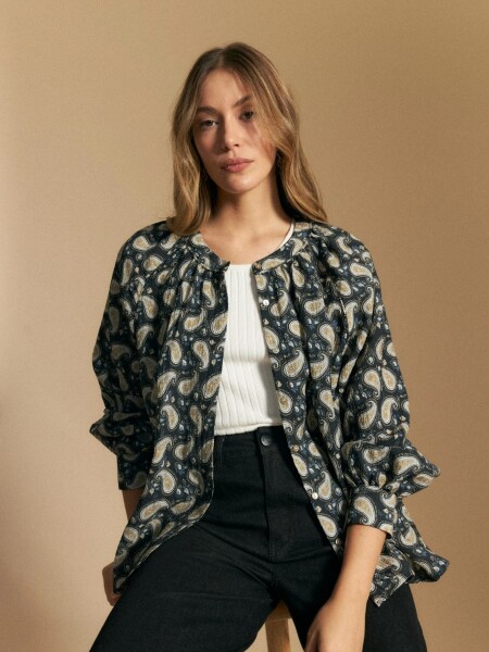 CAMISA ALLIE SALINA NEGRO