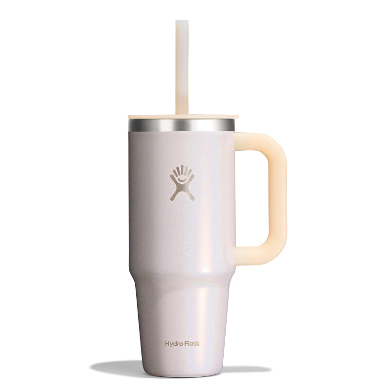 24 oz Travel Tumbler Glimmer Cream
