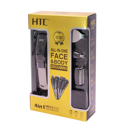 Cortapelo Inalámbrica HTC AT-1216 4 en 1 NEGRO-GRIS