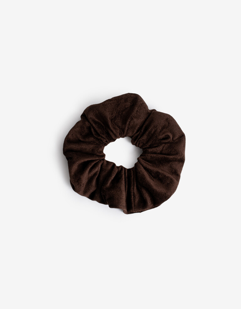 Skunzies Lisas Scrunchie Suede - Marron Chocolate