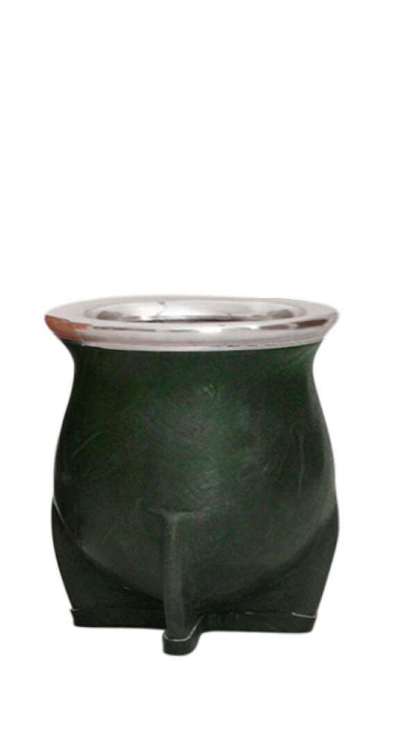 MATE DE CERÁMICA CHICO DELTA QUEBRADO VERDE