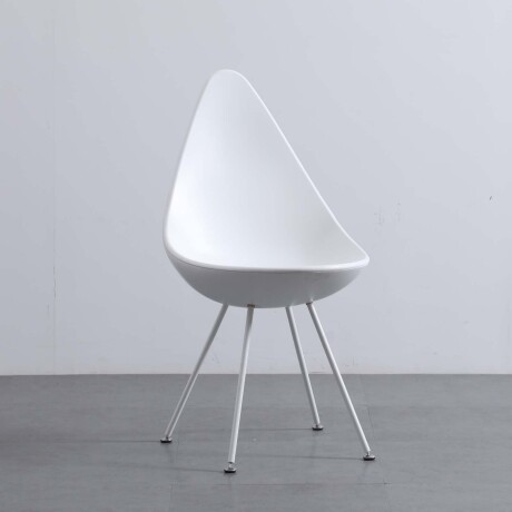 SILLA DE COMEDOR PP-Y-METAL BLANCO DROP