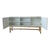 Rack para tv laca blanca - PRODUCTO CON DETALLES EN LA MADERA - Rack para tv laca blanca - PRODUCTO CON DETALLES EN LA MADERA -