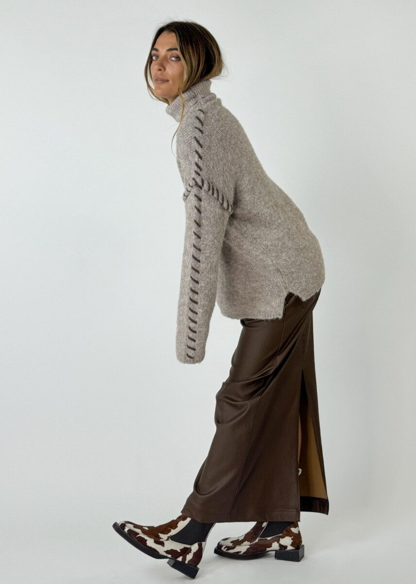 POLLERA ELVIRA - MARRON 