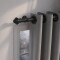 Barrote cortina metal Eurometal 2,0m + 2 soportes NEGRO