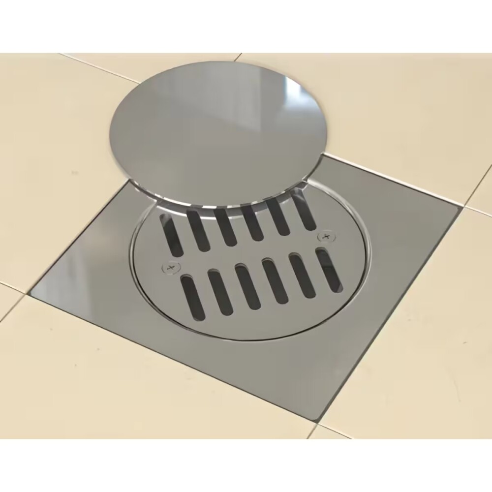 Rejilla acero inox. Bonomini 10x10 con tapa Rejilla Acero Inox. Bonomini 10x10 Con Tapa