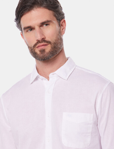 CAMISA DE LINO Blanco