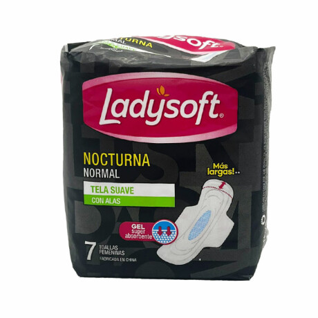 Toalla Femenina LADYSOFT Nocturna con Alas x 7 Unidades Toalla Femenina LADYSOFT Nocturna con Alas x 7 Unidades