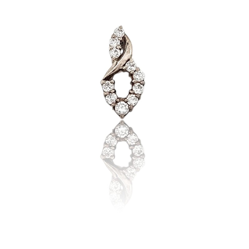 Dije colgante geométrico brillante - Plata 925 - Zirconia-CP4598 conpiedra