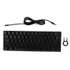 Teclado mecánico H61K 60% negro con cable Teclado mecánico H61K 60% negro con cable