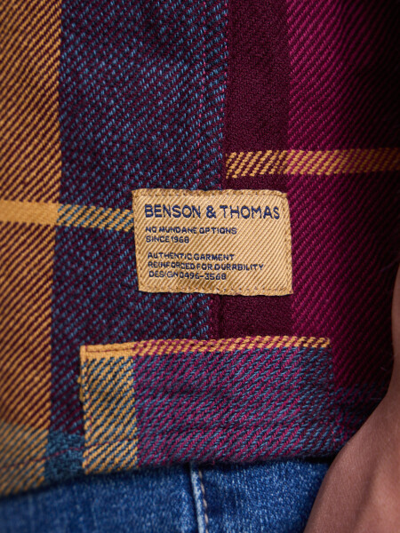 SHIRT VIRGINIA 5.0 BORDÓ-MAIZ