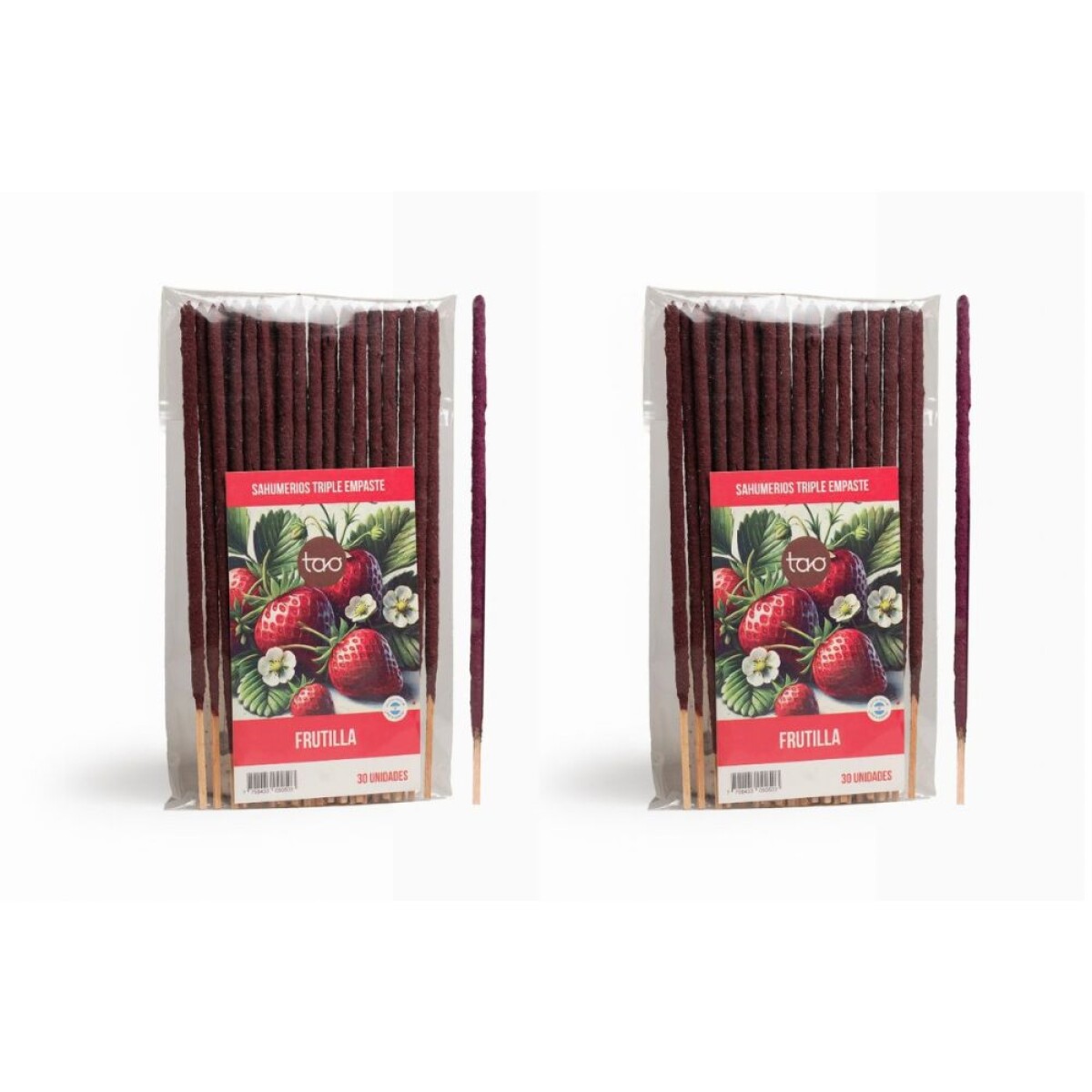INCIENSO TAO TRIPLE EMPASTE SAGRADA MADRE - 2 PACK X30 - Frutilla 