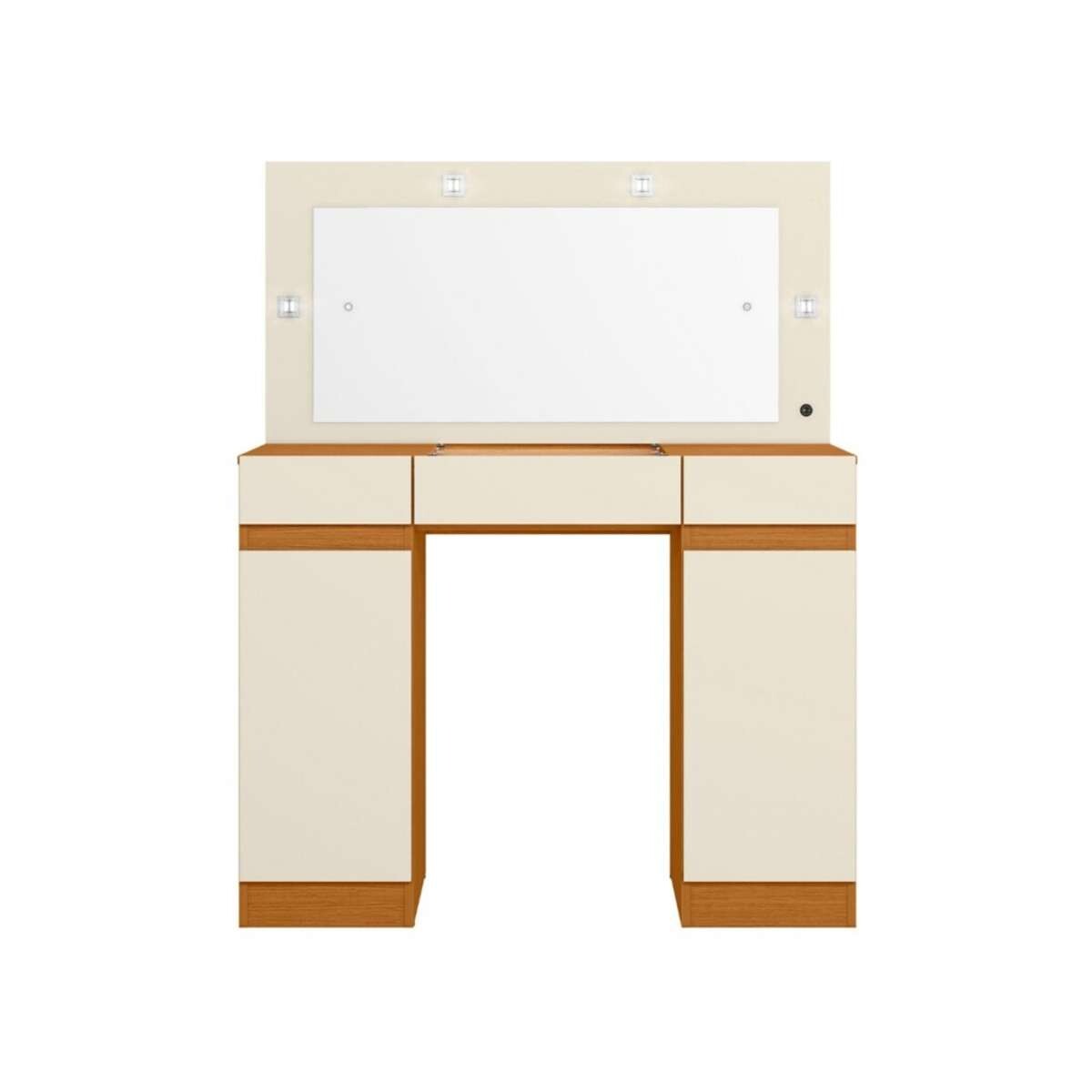 Tocador Espejo Grande Led Studio - Marron 