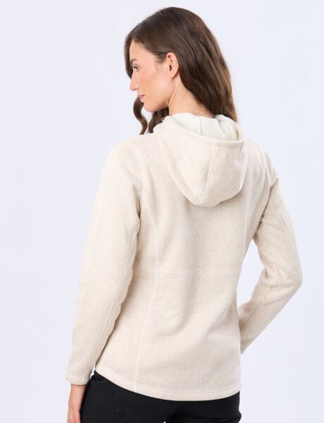 CAMPERA DE FELPA ESPECIAL Crudo